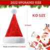 RJVW Christmas Hat, Santa Hat for Kids,Xmas Hat,Unisex Velvet Classic Toddler Santa Claus Hat for Christmas New Year Party