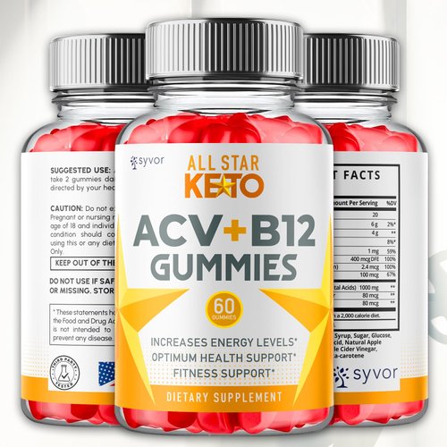 All Star Keto ACV Gummies, Official Allstar ACV Supplement Gummys with All Natural Ingredients, Advanced Formula Health & Wellness Gummy with Maximum Strength Vitamins for Women & Men (60 Gummies)
