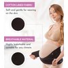 GABRIALLA Pregnancy Belly Band - Strong Support, 8" Wide, Made In USA, Black (Medium)