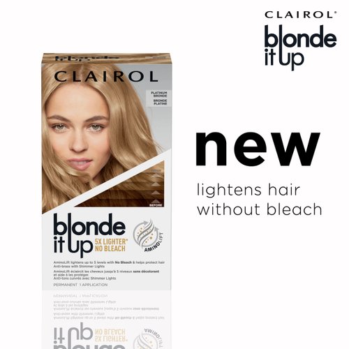 Clairol Blonde It Up Permanent Hair Dye, Platinum Bronde Hair Color, Pack of 1