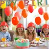Gejoy 36 Pieces Construction Hats Bulk Plastic Worker Hat Funny Construction Party Hats for Kids Dress up Birthday Party Supplies(Red)