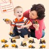 Restroma 40 Pieces Mini Construction Vehicles Bulk Pull Back Construction Trucks Engineering Vehicles Small Construction Toys for Kids Construction Party Favors, 12 Styles