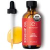 Eve Hansen USDA Certified Organic Rosehip Oil | Pure Cold-Pressed Facial Oil Natural Moisturizer for Face, Body, Hair, Nails for Fine Lines and Wrinkles | 2 oz