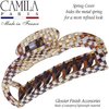 Camila Paris CP3594 French Hair Clip for Women Thick Hair for Long Curly Wavy Hair, Handmade Damier, Girls Hair Claw Clips, Styling Big Claw Clip for Thick Hair, Strong Hold Grip Made in France