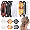 15 Pieces Banana Hair Clips Classic Clincher Combs Fishtail Hair Comb Ponytail Hair Holder for Women Girls, 3 Styles