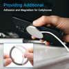 MECCANIXITY Universal Metal Ring Sticker Wireless Magnetic Charger Magnet Ring Stickers 55x0.4mm(ODxT) for Phone Case for All Cellphones, 6 Pack, Gray