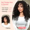 KUIRAN Hair Extensions, Clip in Hair Extensions 4PCS Black Hair Extension 12" Short Curly Hair Extensions Invisible Lace Weft Natural Soft Hairpieces for Women - Black