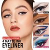 KYDA 2 Colors Liquid Eyeliner, Black Brown Matte Tint, Ultra Fine Tip, Lasting Pigment Eyeliner Pencil, Silky Smooth Formula, Quick Drying
