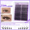 ALICE Cluster Eyelash Extension Kit Natural Wispy Lash Clusters Kit DIY Lash Extension Kit Fluffy 196pcs 10-18mm Individual Lashes with Mix 4-7mm of Lash Band Lash Glue Lash Twezeers