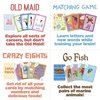 Imagination Generation Set of 4 Classic Children's Card Games with 2 Hands-Free Playing Card Holders – Includes Old Maid, Go Fish!, Crazy Eights, & Alphabet Soup Matching Game