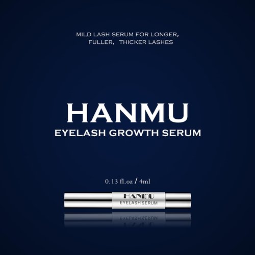 HANMU Lash Serum, For Rapid Enhancement of Eyelash Growth - Fuller, Faster, Longer, Non-Irritating Eyelash Growth Serum and Premium Lash Enhancer-4ml