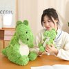 Cute Soft Dinosaur Stuffed Animals Dinosaur Plush Toys Dinosaur Plushies Throw Pillow Dino Hugging Cuddly Dinosaur Doll with Small Backpack Gift for Kids and Lovers in Birthday, Valentine (9-Inch)