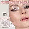 FeiCuiYun Monochrome Glittler Eyeshadow, light Shimmer eyeshadow, pressed glitter eyeshadow, Glittler Matte Pressed Powder Single Vegan Eyeshadow; Talc, Paraben & Cruelty Free, Slive Glitter (12)
