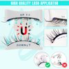 Magnetic Eyelashes with Lash Clusters Applicator 5 Magnets Natural Magnetic False Lashes Kit Wispy Reusable Cluster Eyelash Extensions with Magnets No Lashes Glue or Liner Needed(1 Pair-Natural)