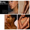 HOSAILY Body Glitter Shimmer Stick, Shiny Glow Jelly Cream Highlighter Stick Eye Lip Face Brighten, Moisturizing Long Lasting Body Luminizer, Singer Concert Music Rave Festival Illuminator Makeup-Gold