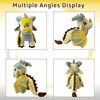 Kobataro Wings Dragon Plush Toys Stuffed Animal Plushies Cute Dragon Figure Merch Present for Kids Boys Girls Aged 3+(Silver Gold)