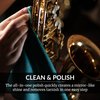 HOPE'S Brass Polish and Cleaner, Prevents Tarnish, Safe for Brass, Copper, Chrome, and Sterling Silver, Metal Polish for Cymbals, Trombone, Trumpet, and Other Instruments, 8 oz, Pack of 1