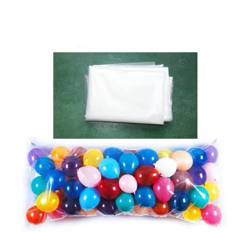 98.4 x 47 Inch Plastic Balloon Bag Clear Giant Storage Bags for Birthday Celebration New Year’s Eve Party Supplies