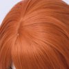 PATTNIUM Orange Wig Shoulder Length Curly Wig Orange Wig With Bangs Ginger Wig for Women and Girls Heat Resistant Synthetic Cosplay Costume Wig (Orange)