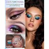 Chameleon Glitter Eyeliner Gel Pencil,Metallic Shimmer Gold Sliver Colored Gel Eyeliner Pen,Longlasting Waterproof Eye Liner Eyeshadow Cream Stick,High Pigmented,delineador de ojos contra el agua-01#