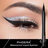PHOERA Eye Makeup Kit, Include Eyebrow Pencil,Eyeliner and Eyebrow Gel Clear,Ultra-Fine Mechanical Eyebrow Pen, Clear Eyebrow Shaping Wax (103#Dark Brown)