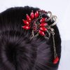 Vintage Chinese Women's Peacock Bird Crystal Hair Stick, Bridal Hair, Wedding Hair, Bride Hair Jewelry