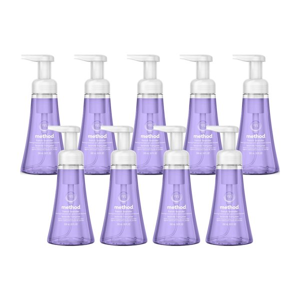 Method Foaming Hand Soap, French Lavender, 10 Ounce (Pack of 9)