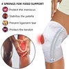 Knee Brace with Side Stabilizers, Professional Knee Compression Support Brace for Men Women, Adjustable Knee Wrap with Patella Pad, Relief Pain for Meniscus Tear ACL MCL Arthritis Injuries (White, L)
