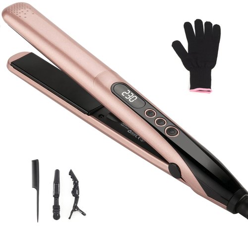Hair Straightener Iron, Professional Ceramic Flat Iron Straightener for Less Frizz, Shinier & Smoother Hair & Curls, Hair Styling Tools