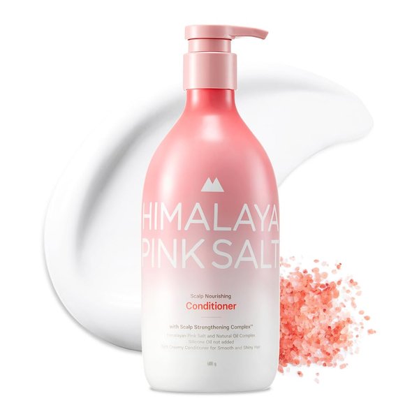 HIMALAYA PINKSALT Scalp Nourishing Conditioner - Christmas Gifts, Stocking Stuffers, Clarifying & Hydrating Conditioner for Build Up & Dry Hair with Natural Oil - Silicone & Sulfate Free (21.1 oz.)