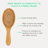 Regrowz Bamboo Paddle Hair Brush for Women & Men - Natural Wooden Brush to Detangle Hair & Reduce Hair Breakage - Scalp Massage, Perfect Hair Care Tool