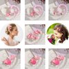 14pcs/set Flower Hair Clip, Girl Baby Hair Bows, Pink Hairlips Exquisite Hair Accessories for Infants Toddlers Teen Kids Gift (pink14pcs)