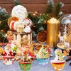 Christmas Cupcake Liners with Toppers Picks, Standard Wrappers Cupcake Disposable Baking Cups Muffin Liners for Xmas Holiday Party Favors, Party Decorations for Christmas Baking Supplies
