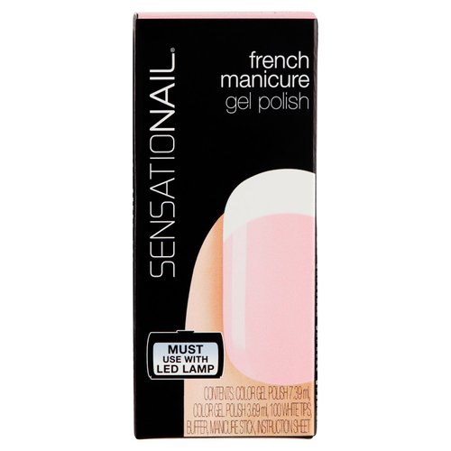 SensatioNail Color Gel Polish, French Manicure, Sheer Pink 71634