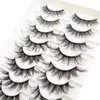 DAODER False Eyelashes Faux Mink Lashes Fluffy Wispy Lashes Natural Look Short Long Eyelashes Mixed 10 Pairs Soft Light Reusable Fake Eyelashes Pack (Fluffy Lashes Mixed)