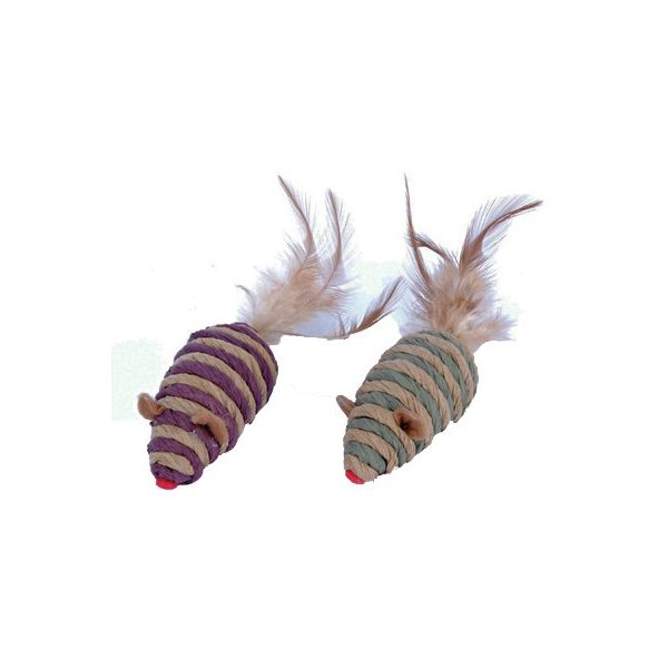 Penn-plax Cat806 Mouse Feather Tail Cat Toy