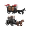 Koowants Medieval Carriage Building Blocks,Ancient Military Weapons Chariot Building Bricks,Medieval Castle Building Set,MOC Medieval Castle Accessories Building Blocks Suitable for Lego