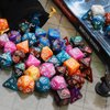 QMay DND Dice Sets - 6 X 7 Polyhedral Dice (42pcs) with 6 Drawstring Bags for Dungeons and Dragons, RPG, MTG,Role Playing Table Game