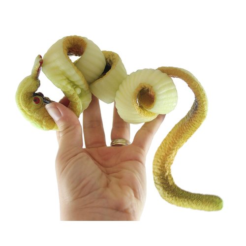 1 Jumbo Grow a Snake in Water - Add Water and it Grows up to 24" - Reptile Lover Gift - Fun Critter Toy Fun Science Expanding Novelty Magic Absorbent Polymer Toy (Random Color)