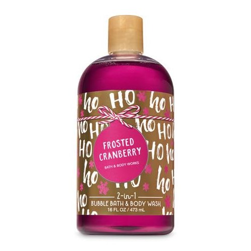 FROSTED CRANBERRY 2-in-1 Bubble Bath and Body Wash 16 Fluid Ounce