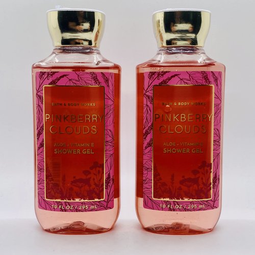 Bath and Body Works Pinkberry Clouds Shower Gel Gift Sets 10 Oz 2 Pack (Pinkberry Clouds)