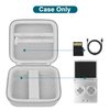 Canboc Carrying Case Compatible with RG35XXSP/RG35XXSP Flip Handheld Game Console, Video Gaming Console Storage Box, Mesh Pocket fits Cable, SD Card, Grey (Case Only)