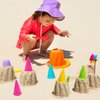 Toyvian 1 Set 6pcs Toys for Children Beach Toy Kids Beach Toys Sand Scoop and Cone Scoop Cones Children Ice Cream Cones Sand Childern Beach Toy Ice Cream Cup Toys Plastic Beach Toys, Random Color