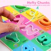 Wooden Alphabet Puzzles for Toddlers 2-4, Alphabet and Number Puzzle with ABC Learning for Toddlers 1-3, Preschool Learning Toys with Chunky ABC Puzzle Board for Girls Boys Kindergarten Ages 1 2 3 4