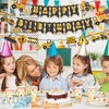 Stcomart Pre-Strung Construction Happy Birthday Banner for Construction Birthday Party Spplies, 6ft Orange Letters for Kid Boy and Girl Construction Party Decorations