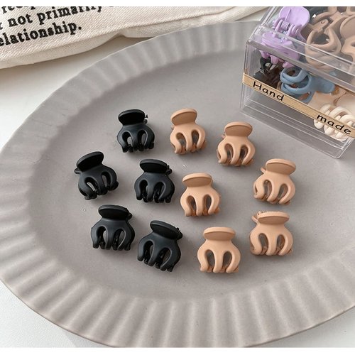 XINSHUN 10PCS Small Hair Clips Set for Women and Girls - Mini Claw Clips for Styling and Securing Hair(set17#), multicolor, 10 Count