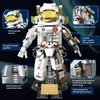 PeachLeaf Space Astronaut Building Kit Toys, Puzzle Educational Toy Engineering STEM Spaceman Exploration Building Blocks DIY Model for Adults and Boy Girls Age 8+