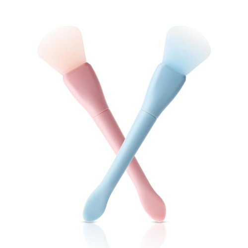 2 Pcs Silicone Face Mask Brush Applicator Face Mask Spatula Facial Mask Brush Skincare Applicator for Facial Mud, Clay Mask, DIY, Modeling Mask, Body Lotion