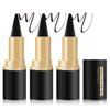 ZHISHUDL 3PCS Black Gel Eyeliner Pencil Set Eyeliner Waterproof Smudge Proof Black Eyeliner Cream Stick for Halloween Goth Makeup,Eye Liner Black Eyeshadow Stick,Delineador De Ojos Contra El Agua