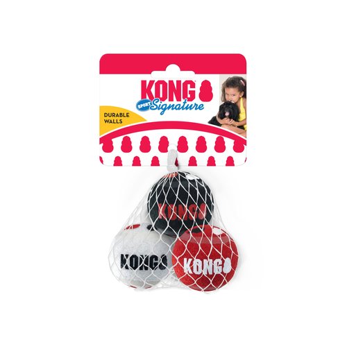 KONG Signature Sport Balls Dog Toy, Small, 3 Pack